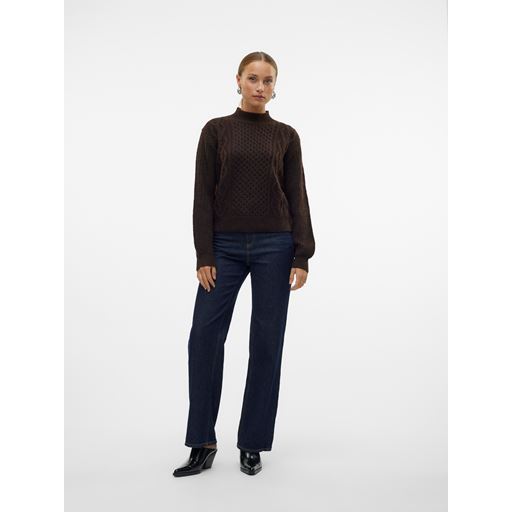 Vero Moda Universe Striktrøje, Chocolate Torte, XL