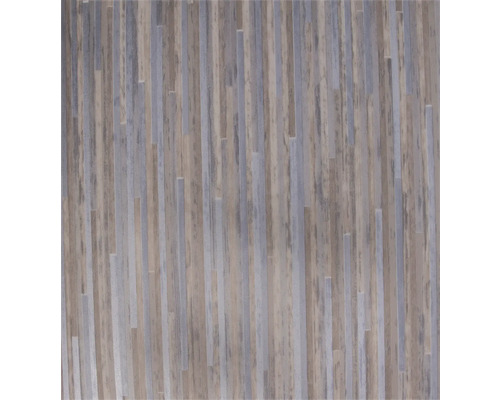 Elara PVC vloer, fijnstrooksparket, wit metallic, 300 cm breed (per meter verkocht)