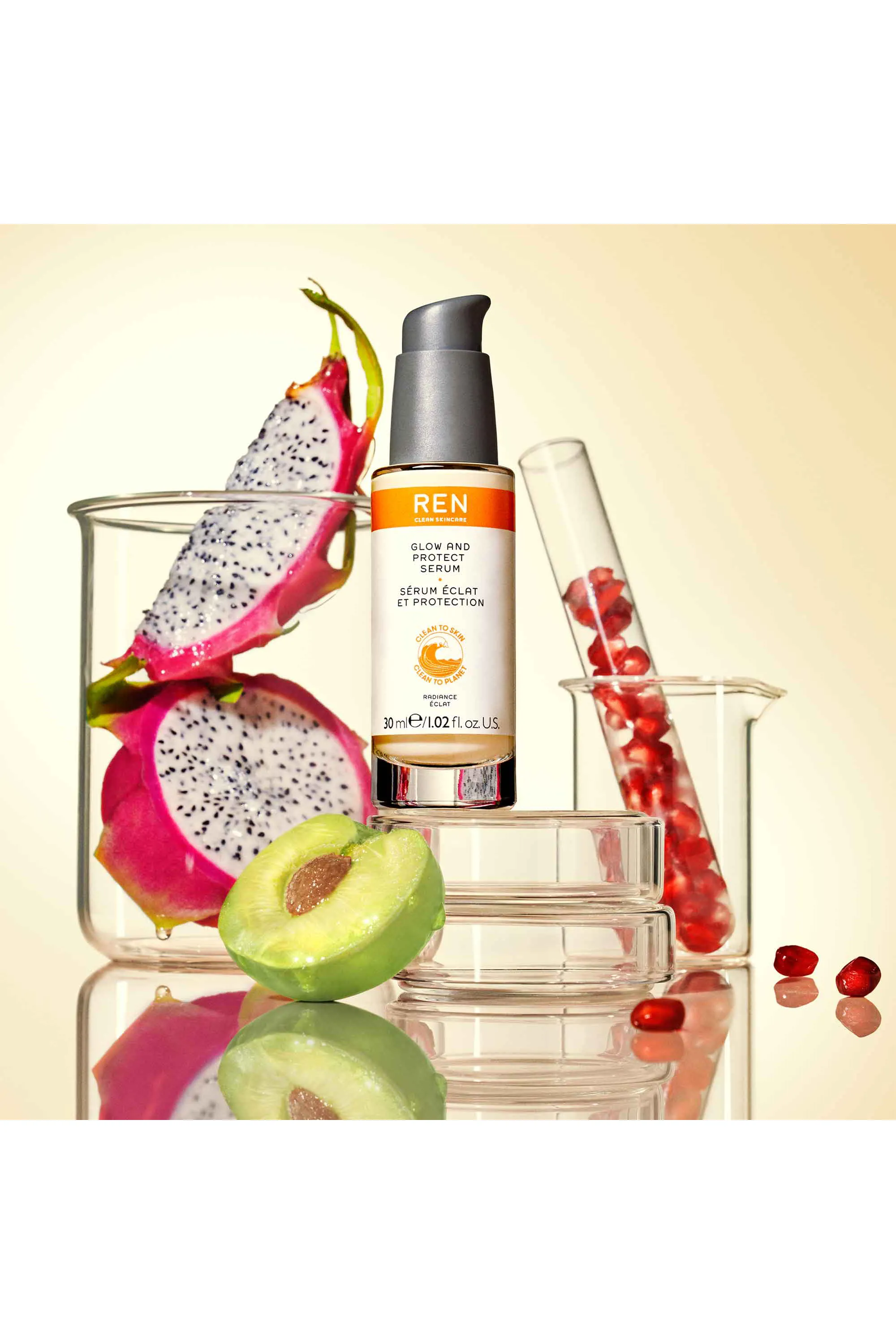 REN Serum à la vitamine C éclat & protection Radiance-30 ml