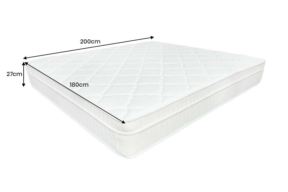 Design Matratze CLOUD FLEX 180x200cm weiß Tonnentaschenfederkern H4