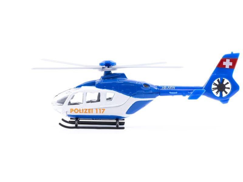ACE Toy EC-135 Polizei Helikopter 1:72 Mini Polizei Helikopter ca. 13 cm
