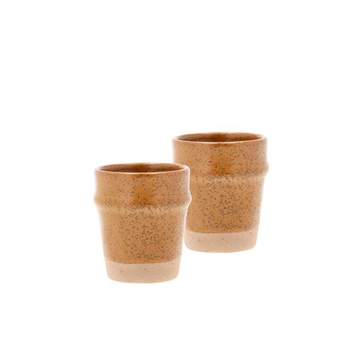 Villa Collection Evig 2-pak Espressokop, Amber, 10 cl