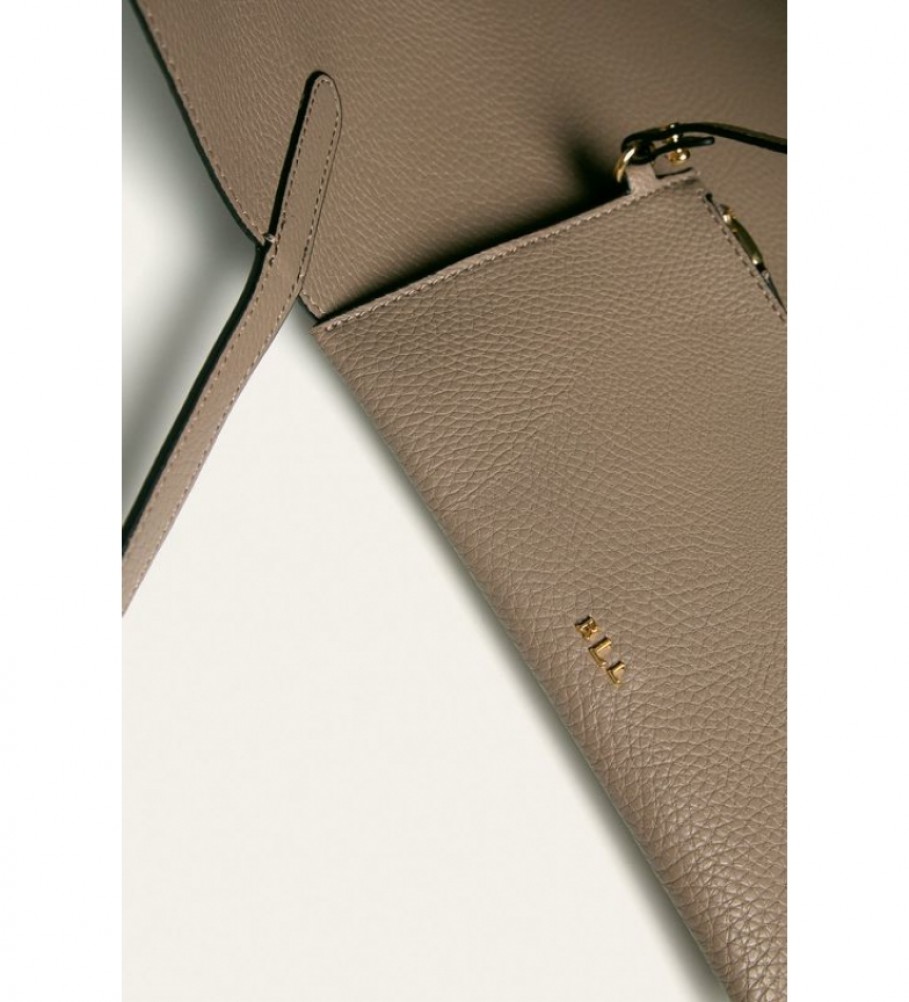 Bolsa Ralph Lauren Bolsa Tote Reversível Média Preta - 28x40,6x12,7cm -