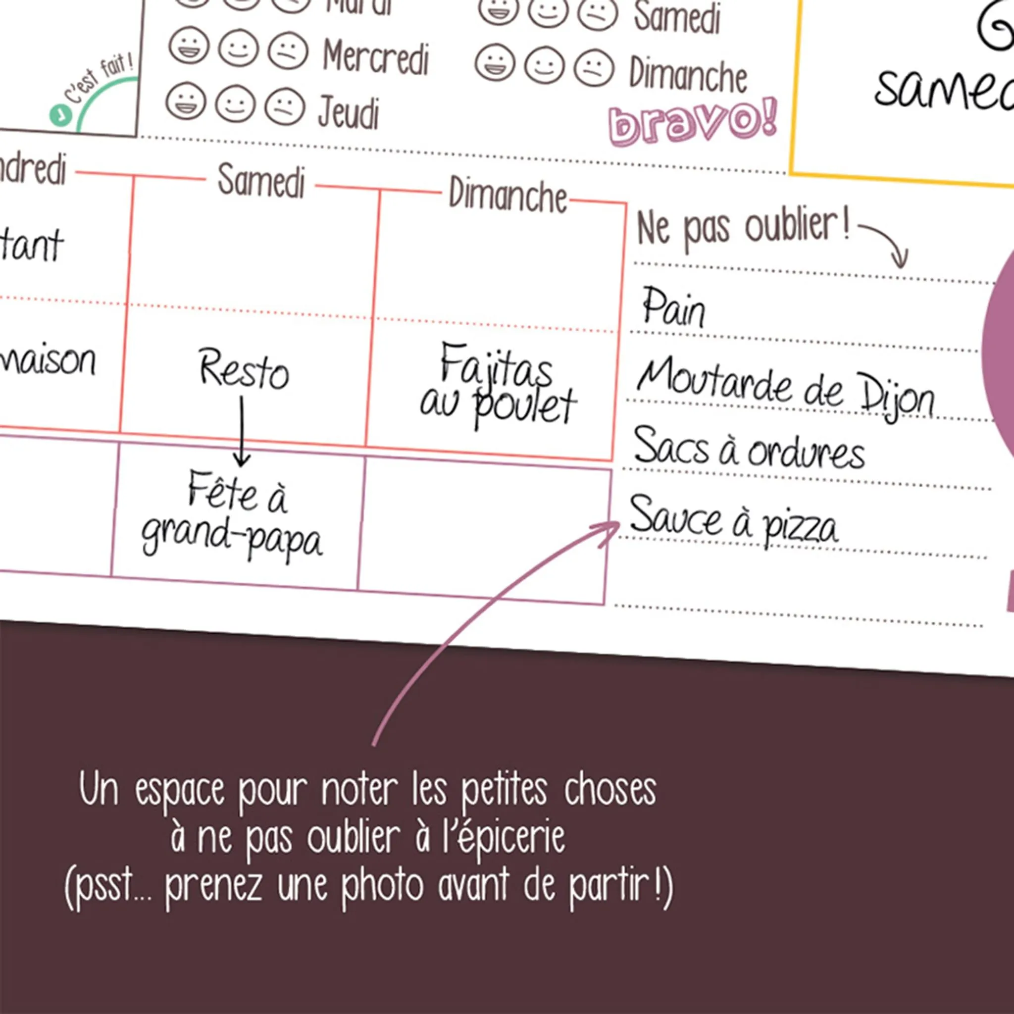 Minimo Calendrier - Organisateur Familial