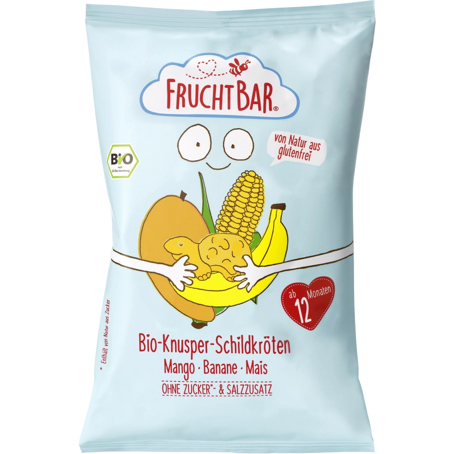 FRUCHTBAR® Bio-Knusper-Schildkröten Mango- Banane-Mais ab dem 12. Monat 30 g