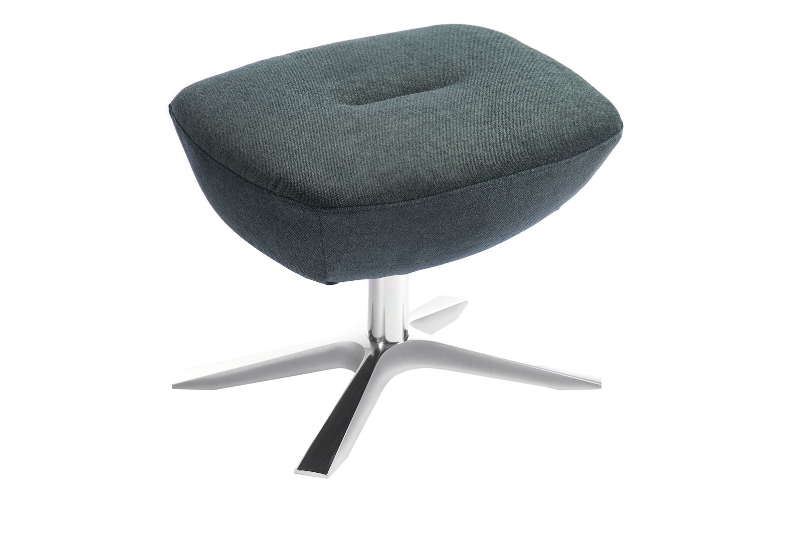 Globe Krakk I Tekstil Velvety Dark Teal 1456-29 med standard rygg og Quattro understell i aluminium