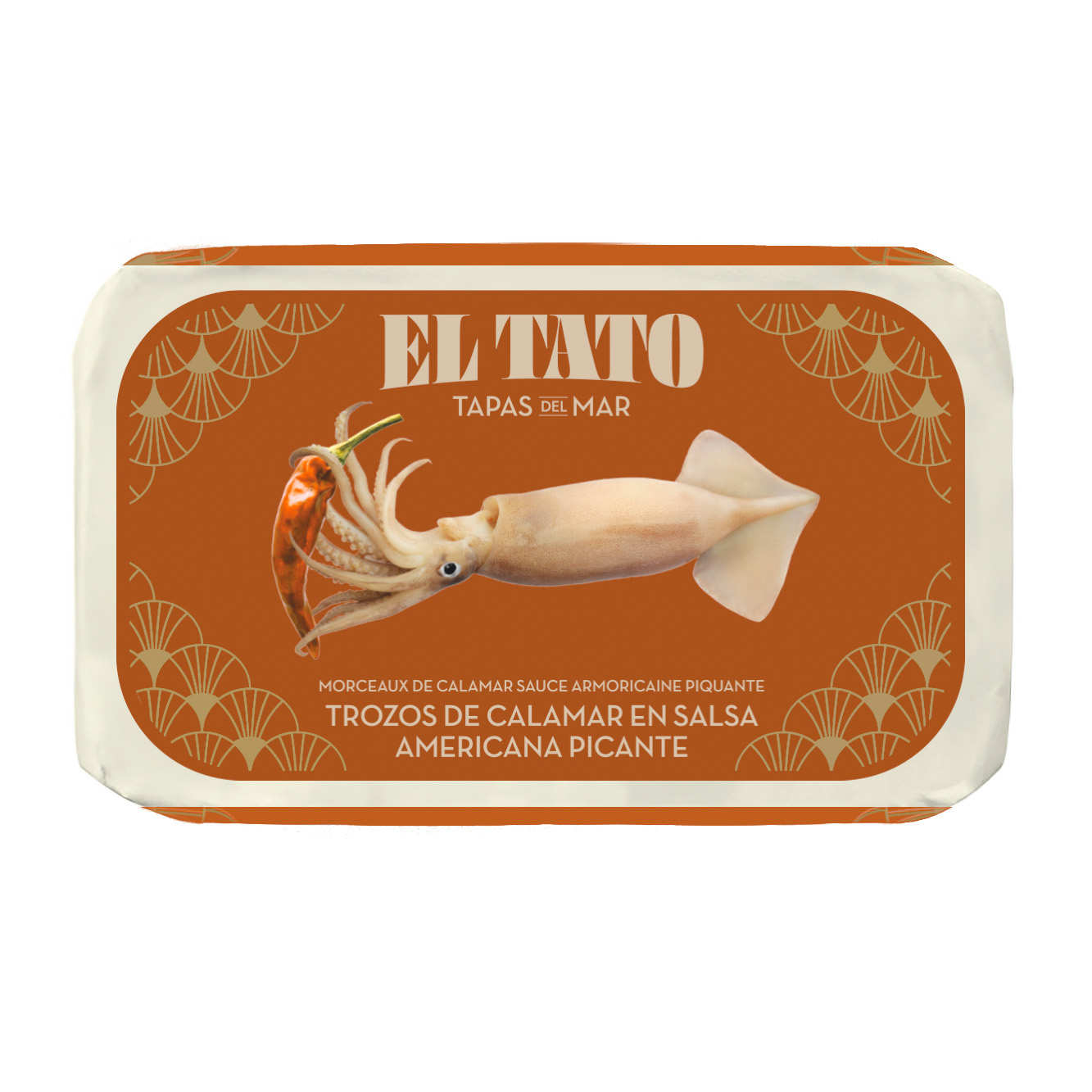 Morceaux de calamar sauce armoricaine piquante