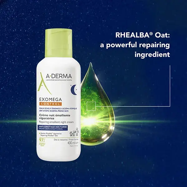 A-Derma Exomega Control Crème nuit émolliente réparatrice 200ml