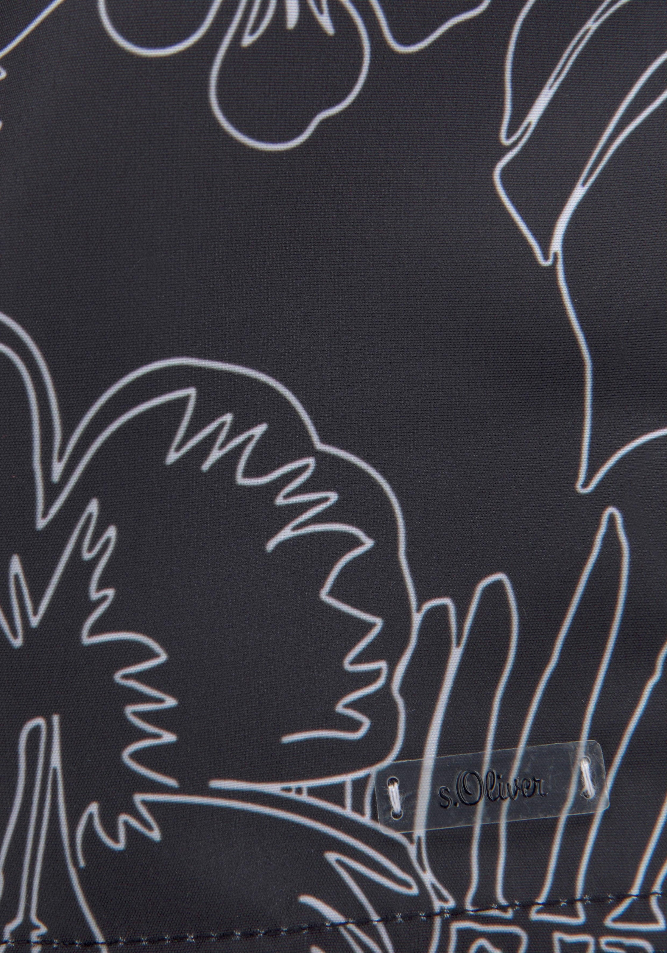 s.Oliver Badeshorts , mit modernem Print