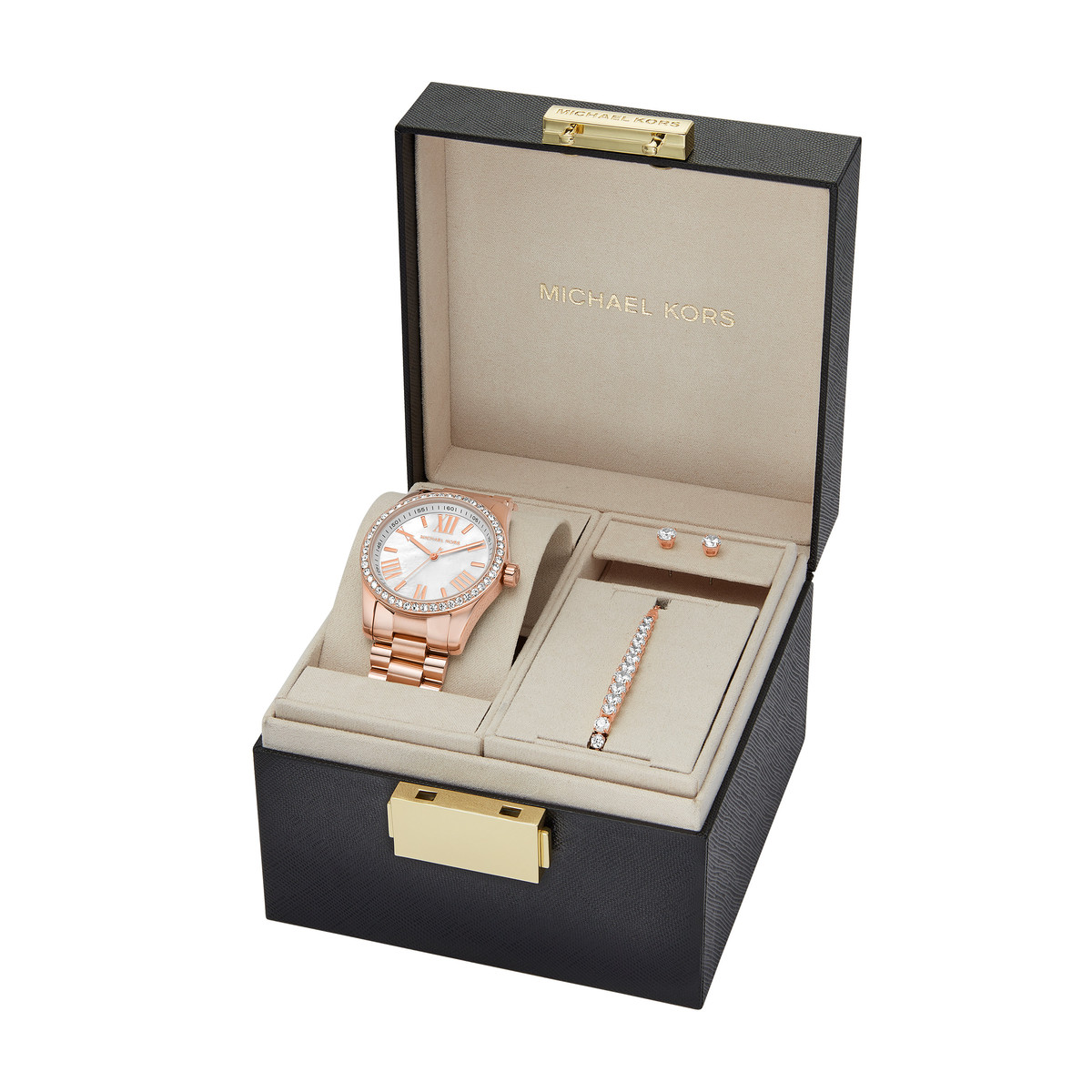 Montre MICHAEL KORS lexington femme bracelet acier inoxydable doré rose