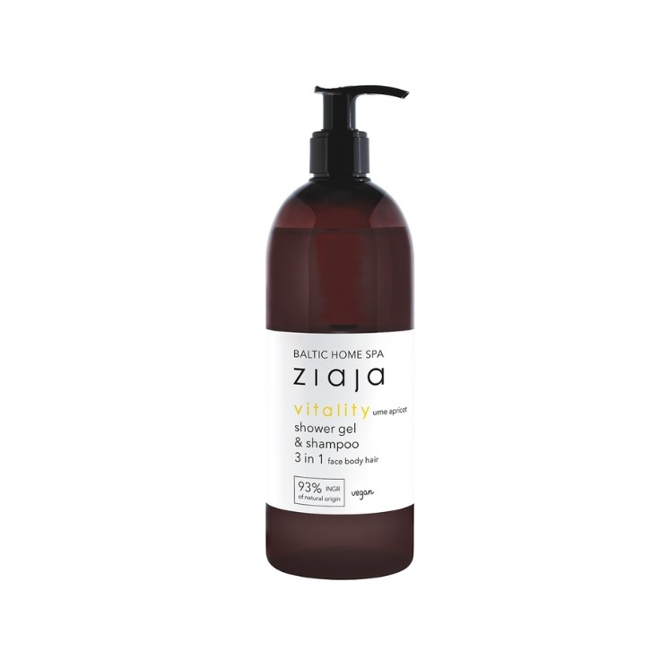 Ziaja Baltic Home Spa Witalizacja Gel 3in1 voor het wassen van gezicht, lichaam en haar 500 ml
