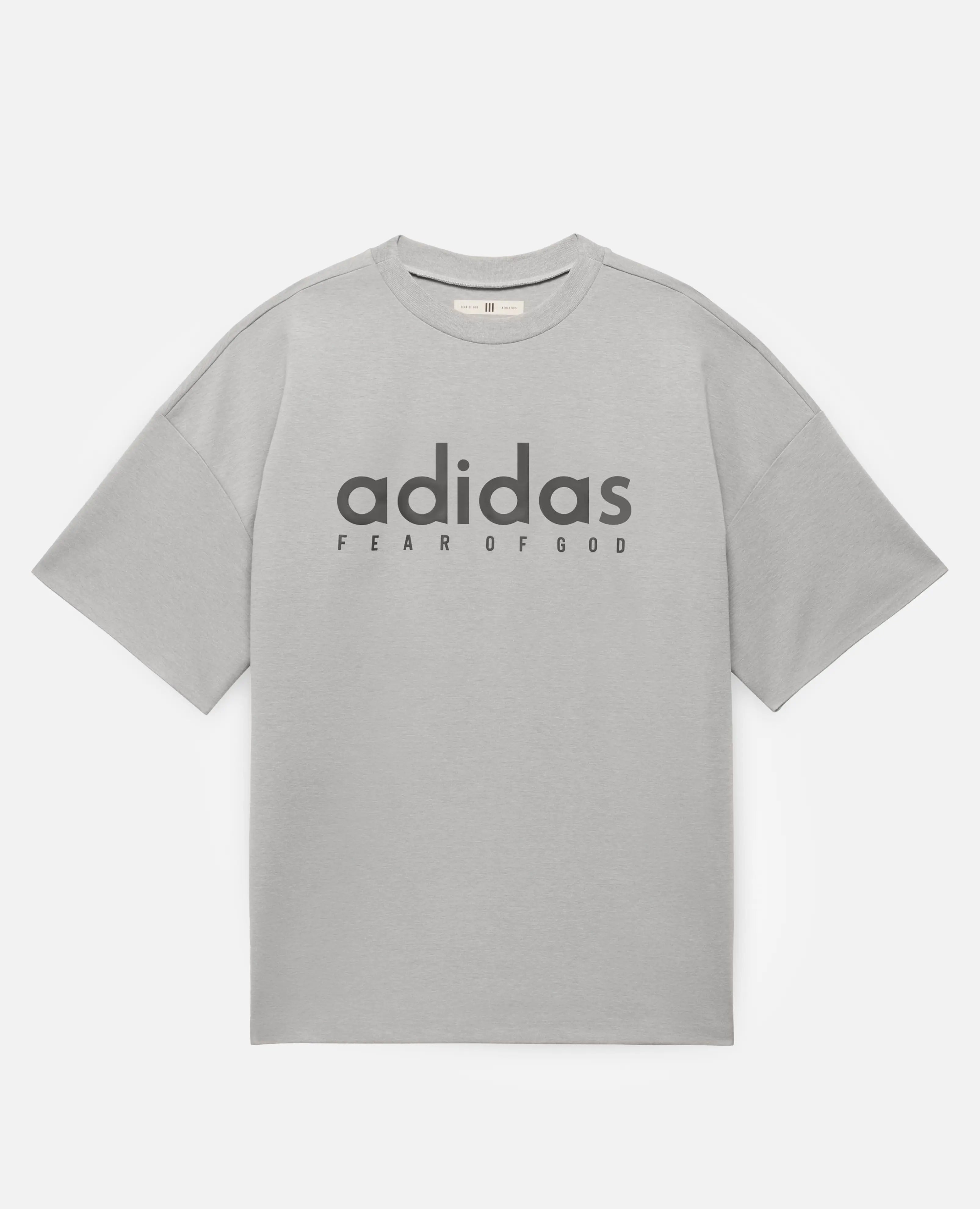adidas Fear Of God Athletics Quidry Jersey Tee (Medium Grey Heather)