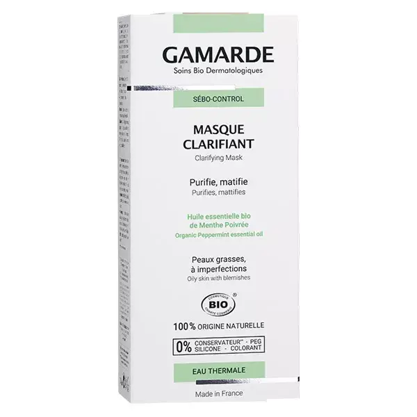 Máscara Clarificante Orgânica Gamarde Sebo-Control 40ml