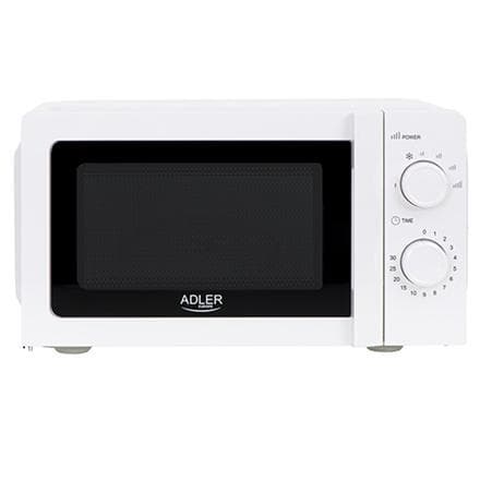 Adler Mikrobølgeovn AD 6205 Fritstående, 700 W, Hvid, 5, Optøning, 20 L