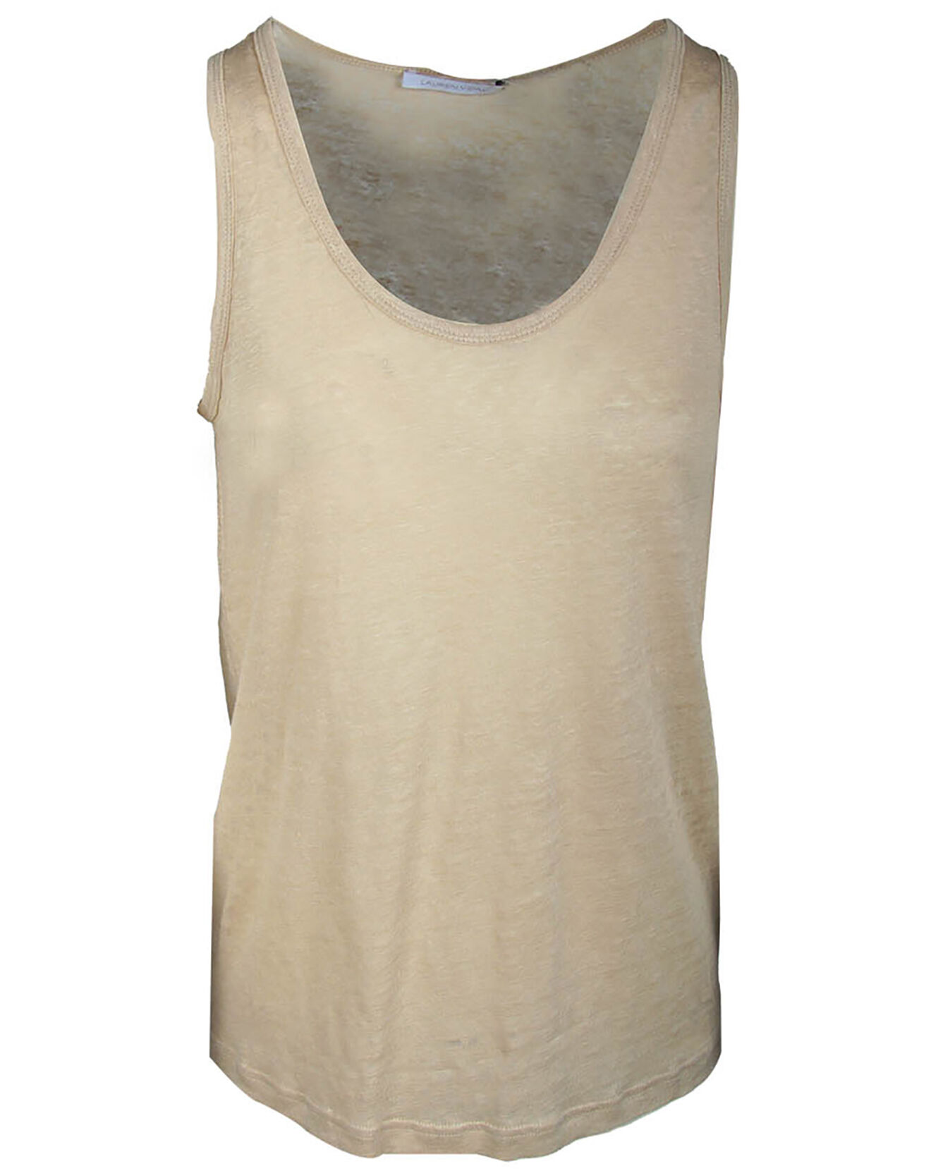 Lauren Vidal Débardeur 100% Lin Essential beige
