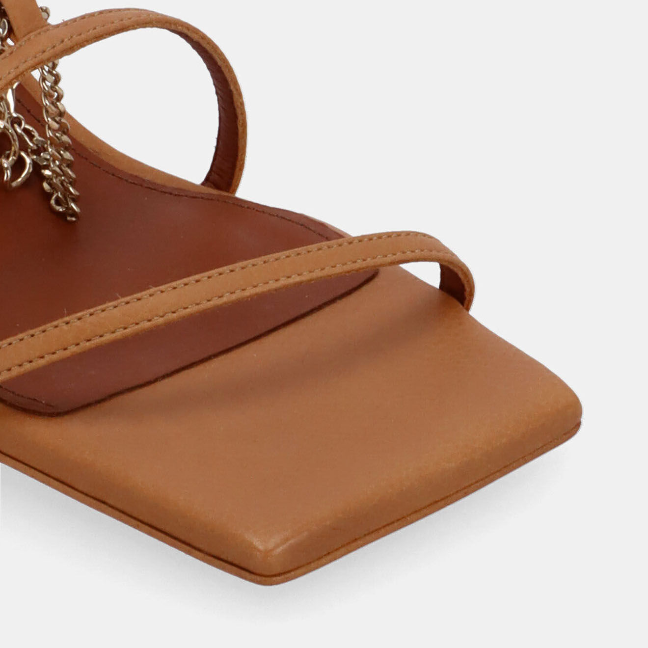 Alohas Sandales en Cuir Loan camel - Talon 8 cm