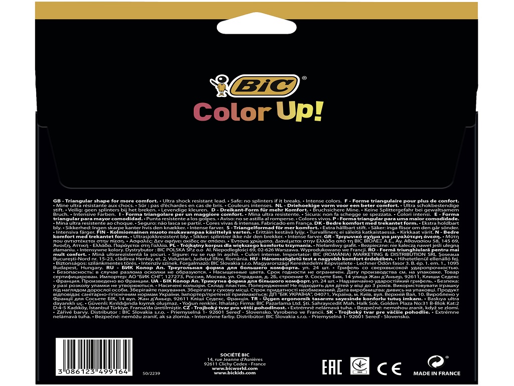 LÁPIS DE COR BIC COLOR UP 24 UNIDADES