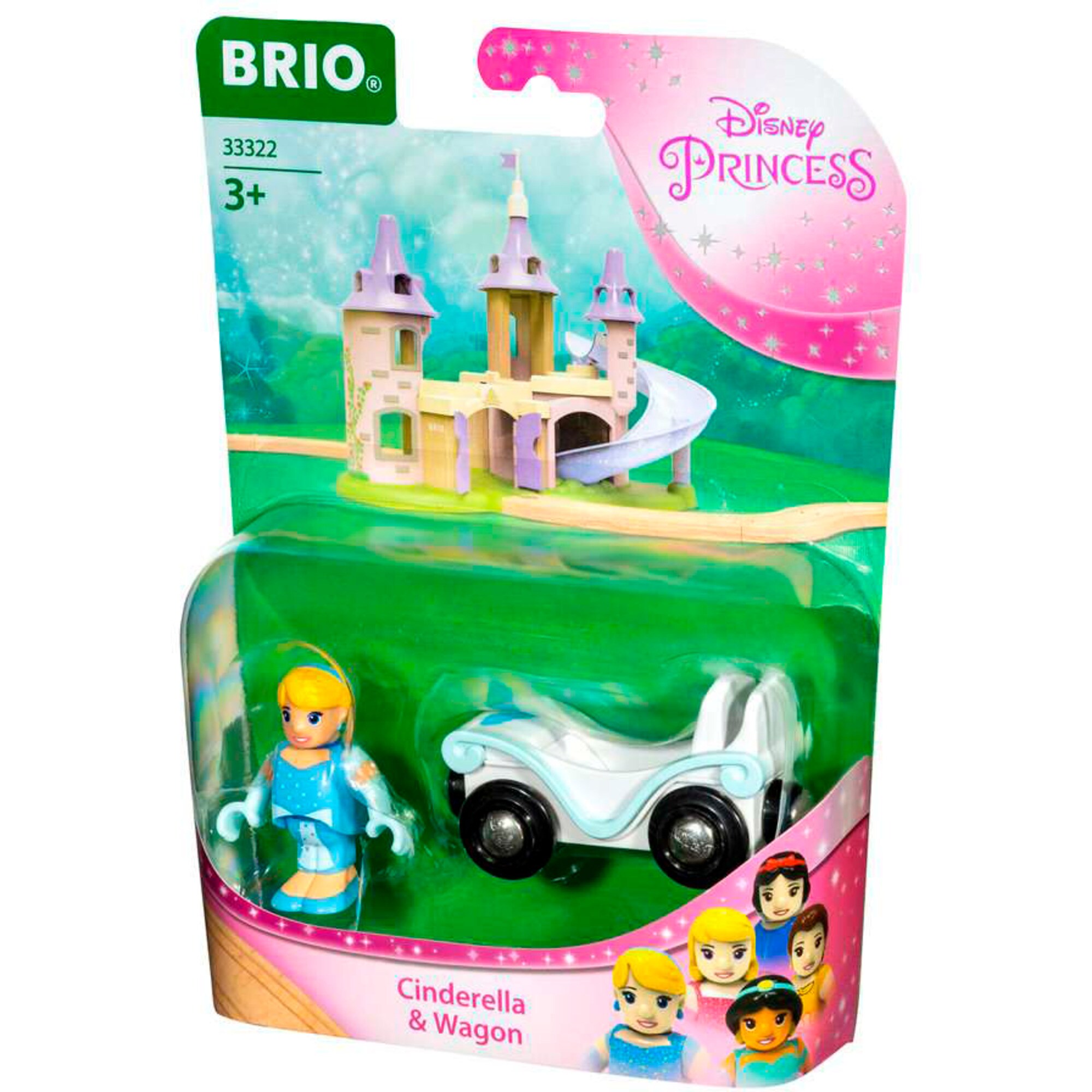 BRIO Spielfahrzeug Disney Princess Cinderella mit Waggon