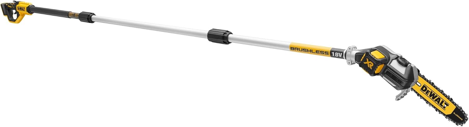 Dewalt 18V Akku-Hochentaster DCMPS567N (bürstenlos, bis zu 3 Meter Arbeitslänge, Schwertlänge 20cm, automatische Kettenschmierung, inkl. Zubehör, Lieferung ohne Akku & Ladegerät)