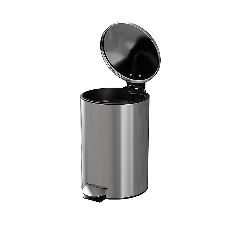 Poubelle Koros 3L métal brosse GoodHome