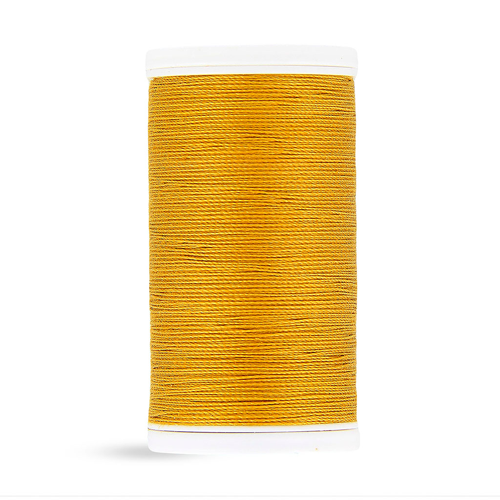 Fil LASER en coton jaune 100m