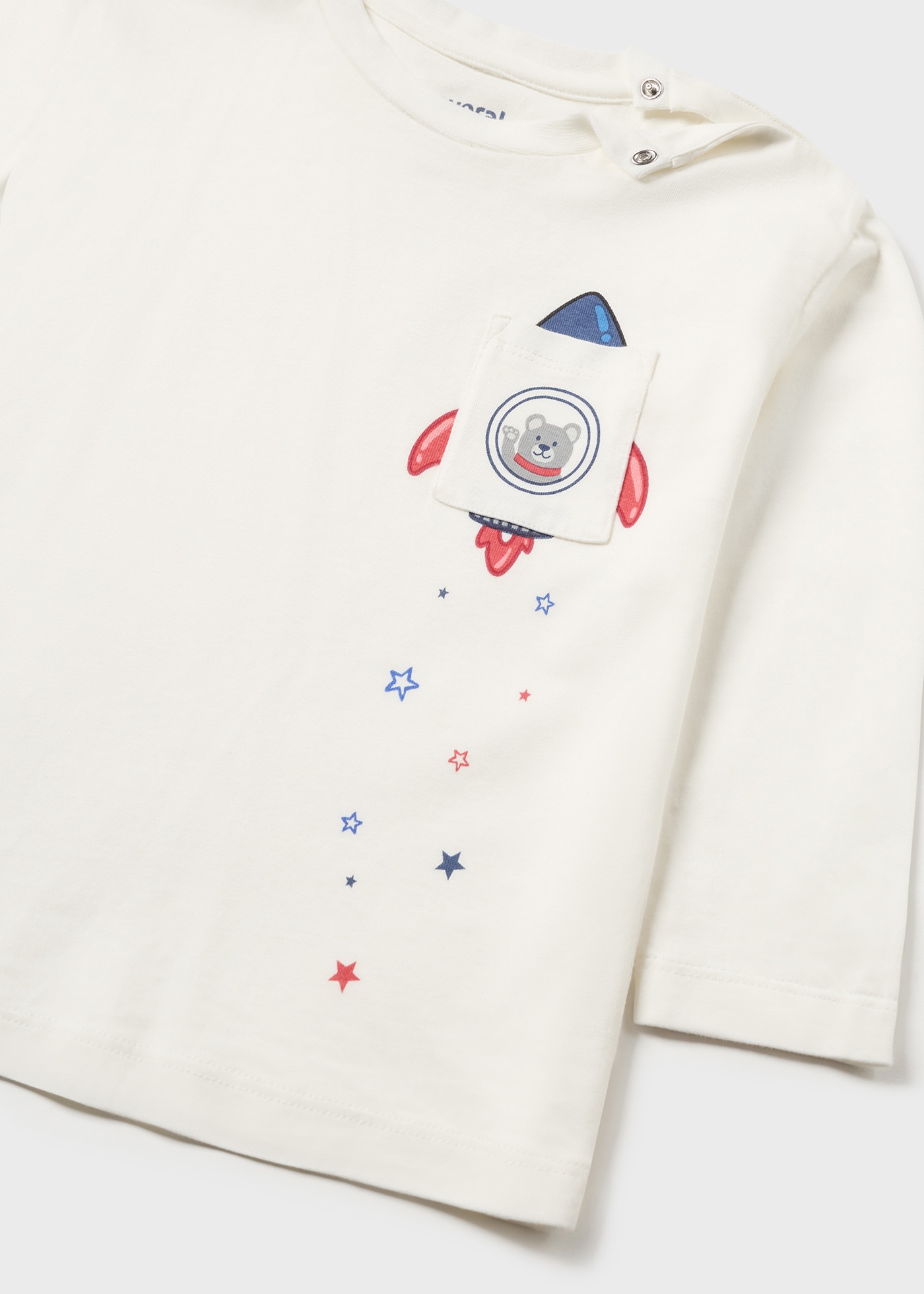 Camiseta interativa tamanho grande Better Cotton para bebês