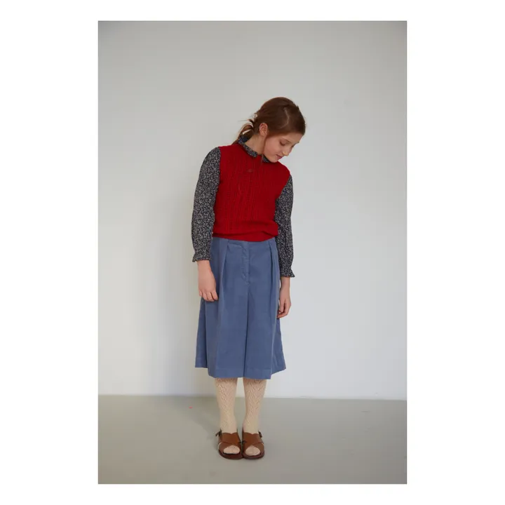 Caramel Pull Sans Manches Laine Mocho | Prune