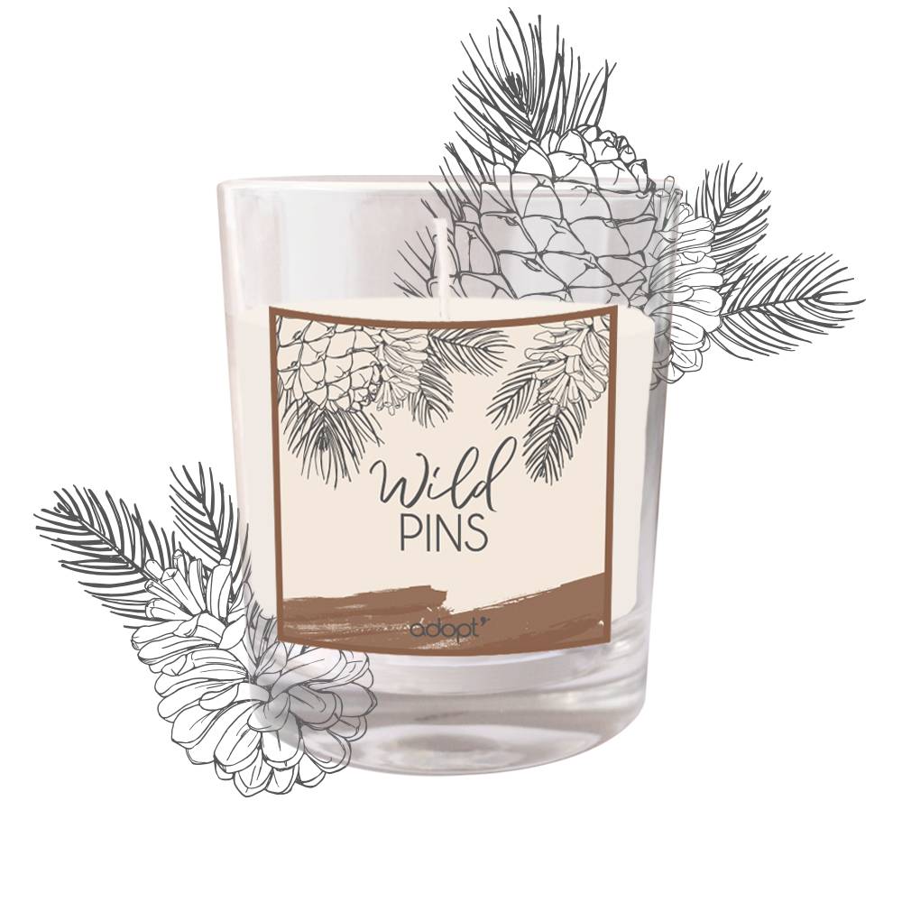 Wild pins Bougie essentielle 180g