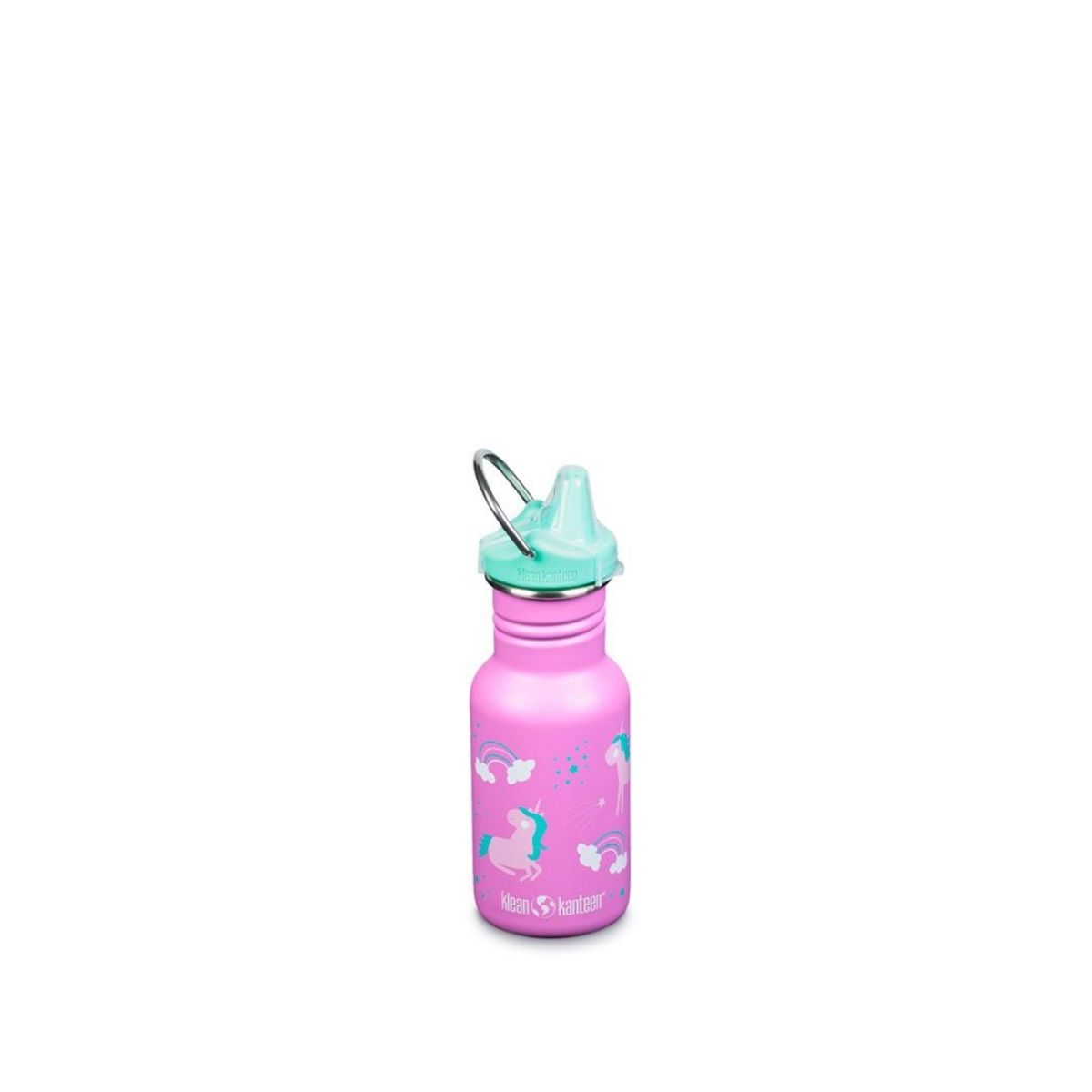 Garrafa de água Klean Kanteen Kid Classic de 355ml com tampa de bico infantil