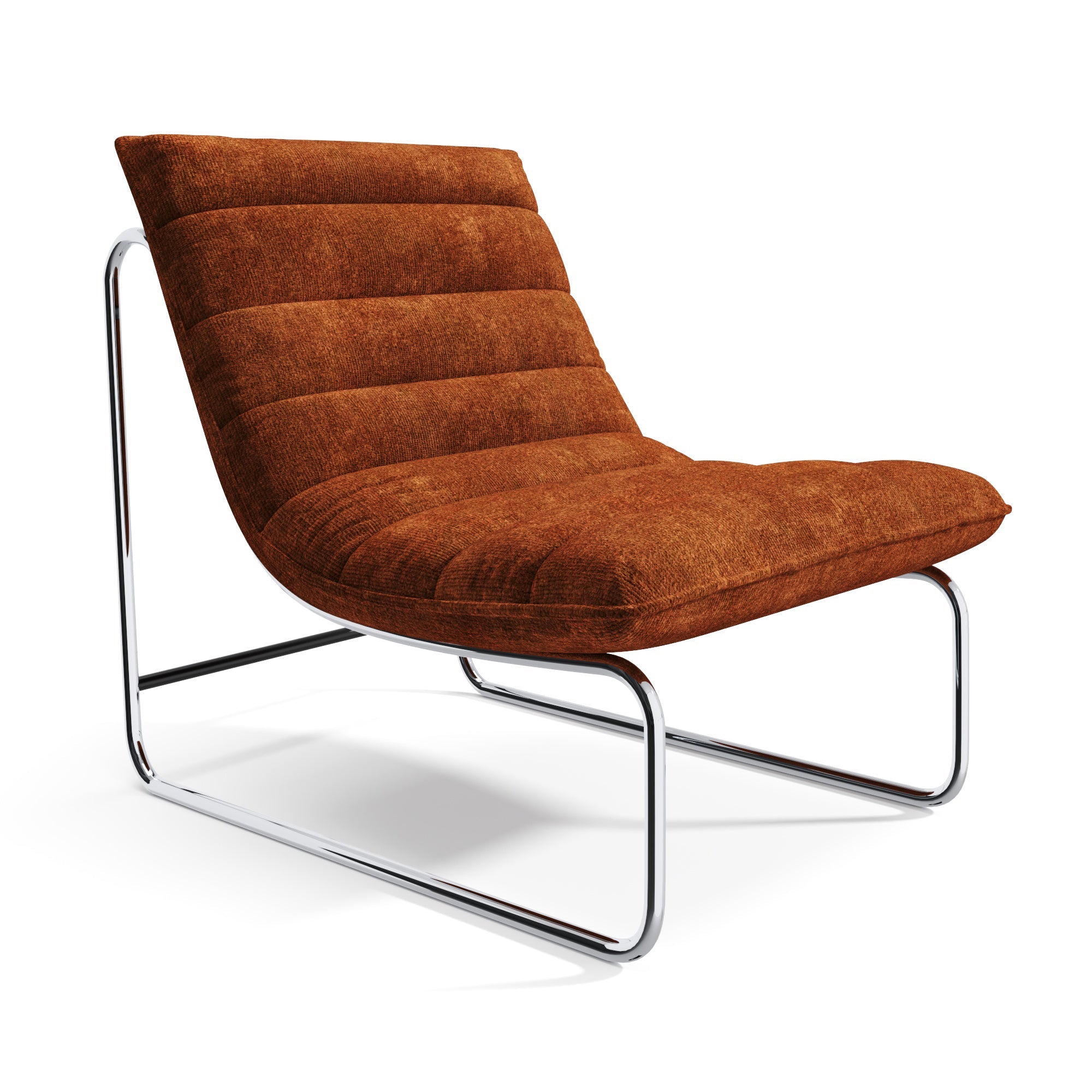 Fauteuil VINTY Fluweel met structuur Terracotta