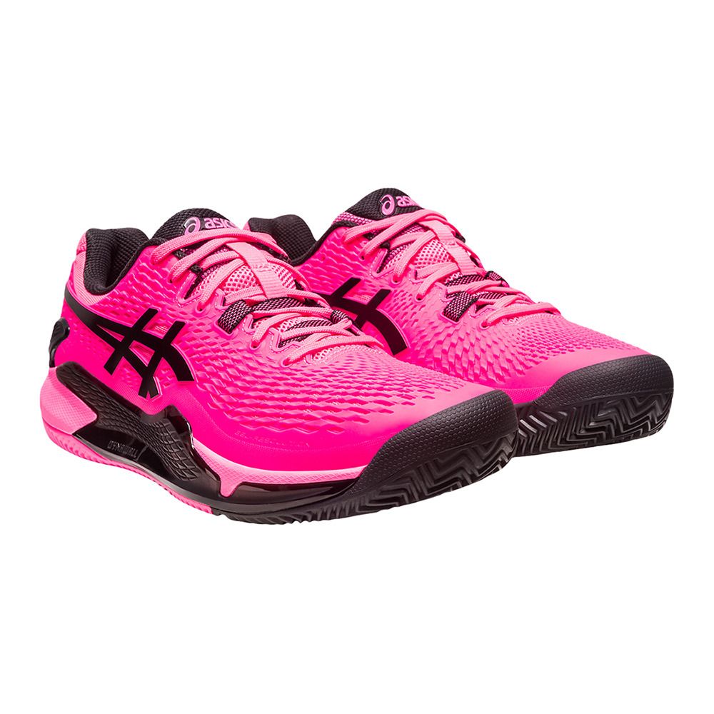 Asics GEL-RESOLUTION® 9 CLAY - Chaussures tennis Homme hot pink/black