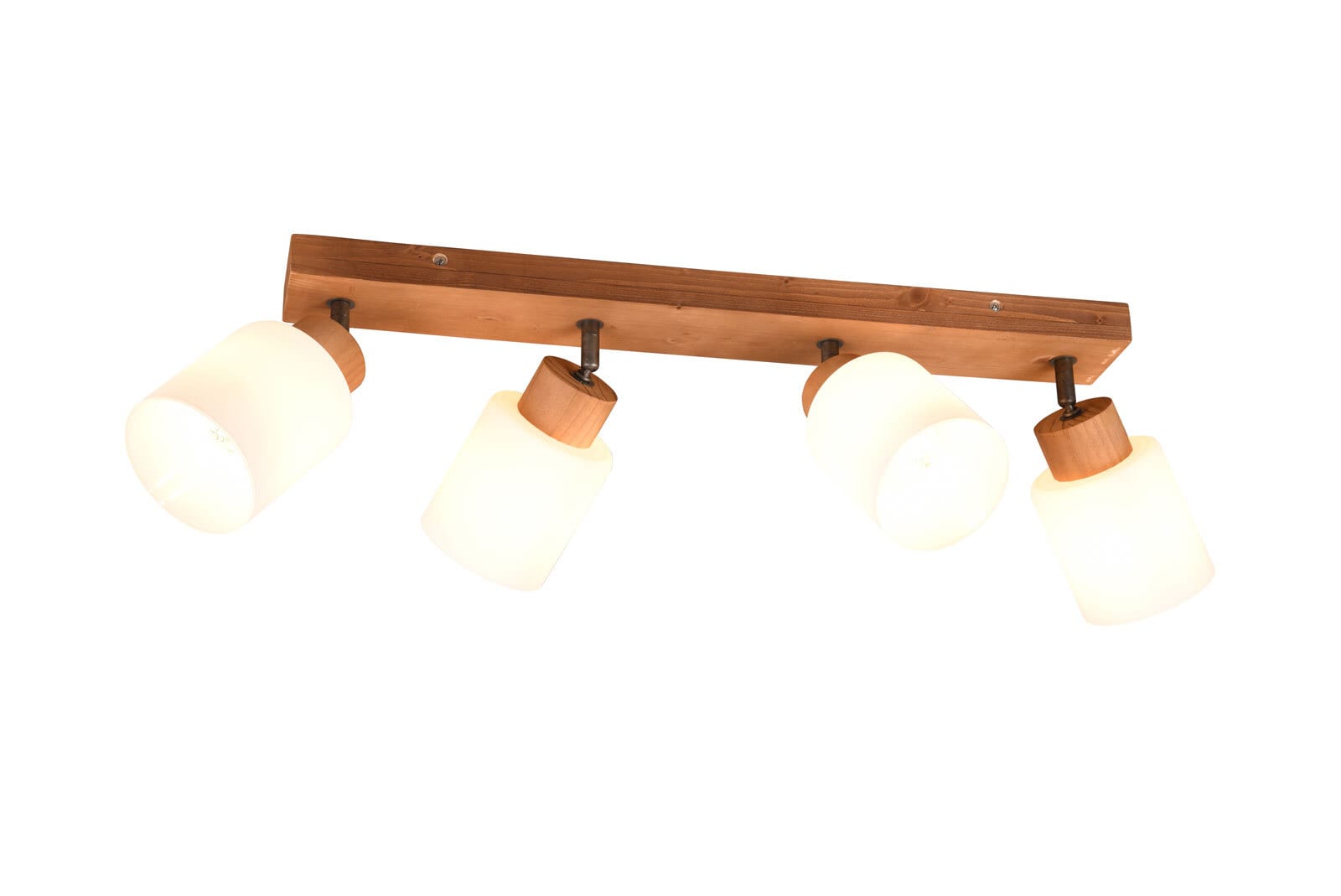 Deckenlampe mit 4 Spots Assam Naturfarbig LED 60x21x10cm