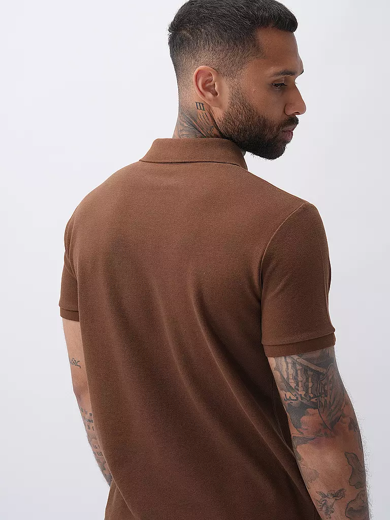 POLO RALPH LAUREN Poloshirt Custom Slim Fit braun