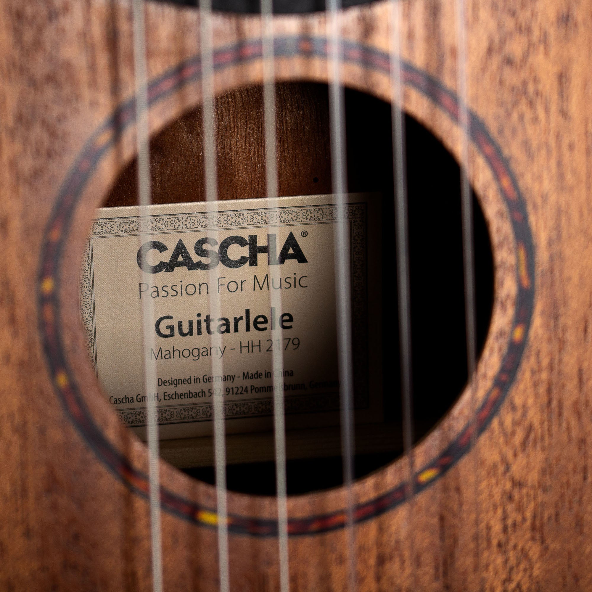 Cascha HH 2179 guitarlele mahonie met gigbag