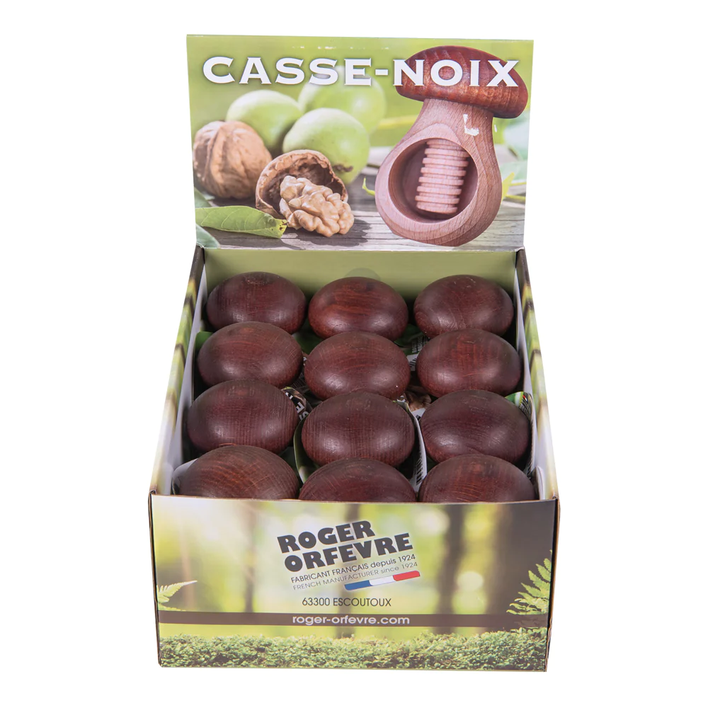 Casse-noix en bois forme champignon Roger Orfèvre