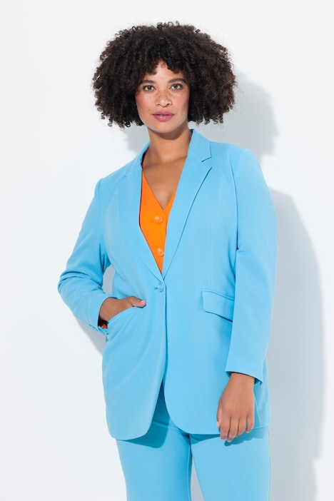 Blazer, Straight Oversized, farbiges Futter