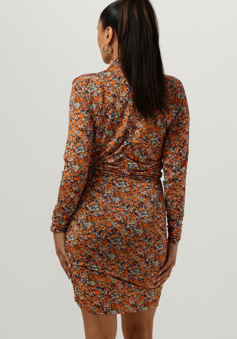 GESTUZ oranje gestuz mini jurk odagz short dress
