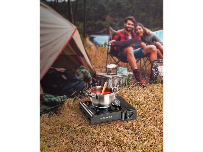 EASYmaxx Gaskocher inkl. Koffer Tragbarer Campingkocher