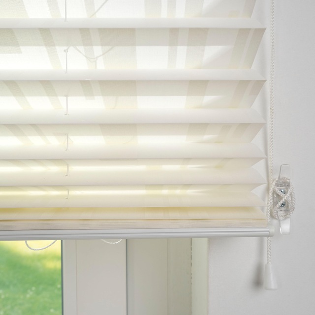 Liedeco Plissee »Modernes XXL-Plissee« Lichtschutz mit Bohren freihängend Fixmass, mit 48 mm Falten