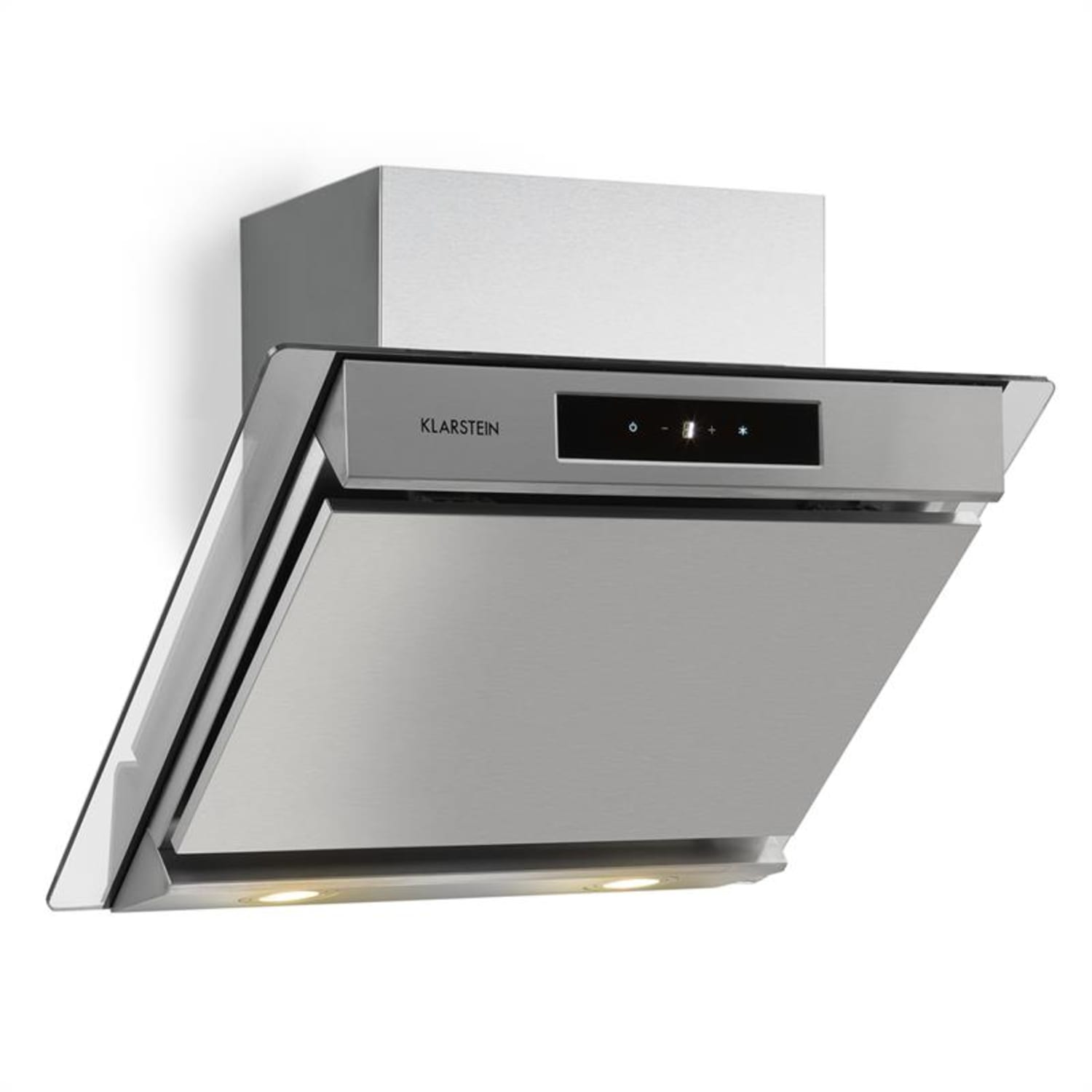 Balzac 60 Dunstabzugshaube 60 cm 210W 610m³/h LED Touch Edelstahl Glas