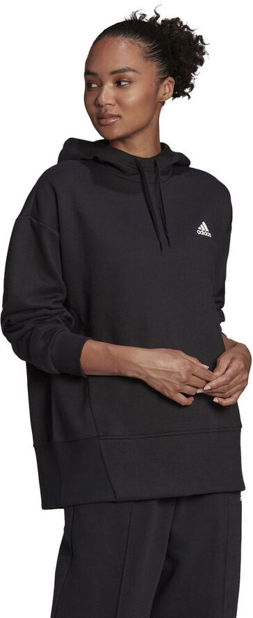 adidas Essentials Studio Fleece hættetrøje Sort