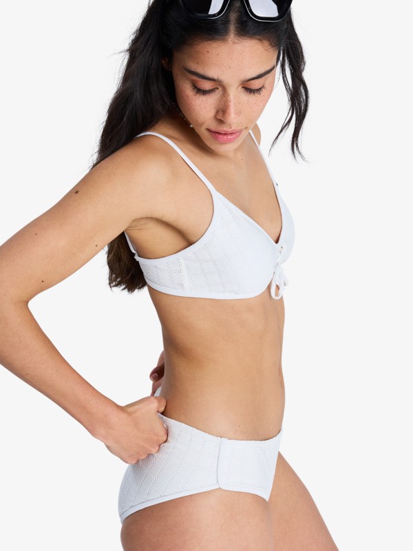 Roxy Island Bralette Haut de bikini bralette Blanc Femme