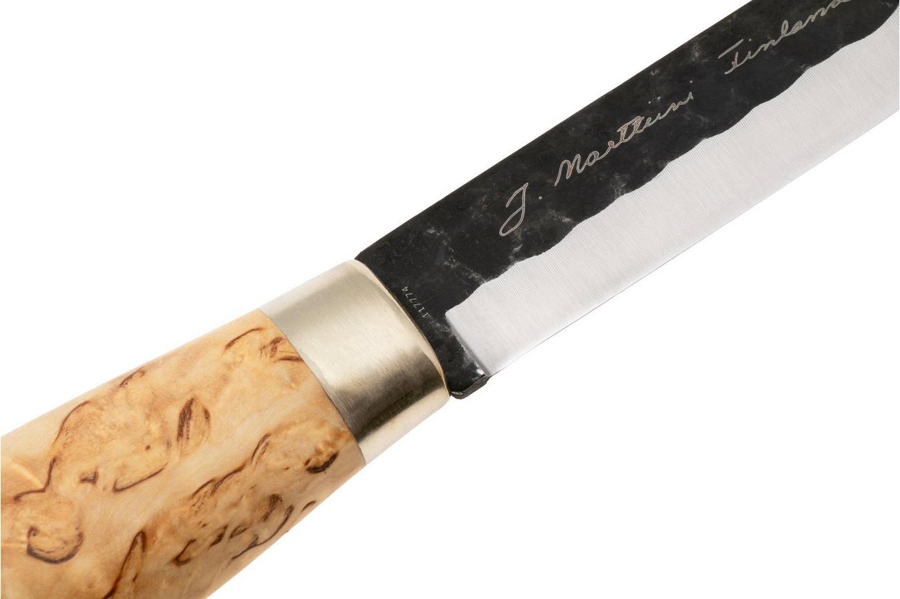 Marttiini Lynx Forged 131012, Brut De Forge 80CrV2, Curly Birch outdoormes