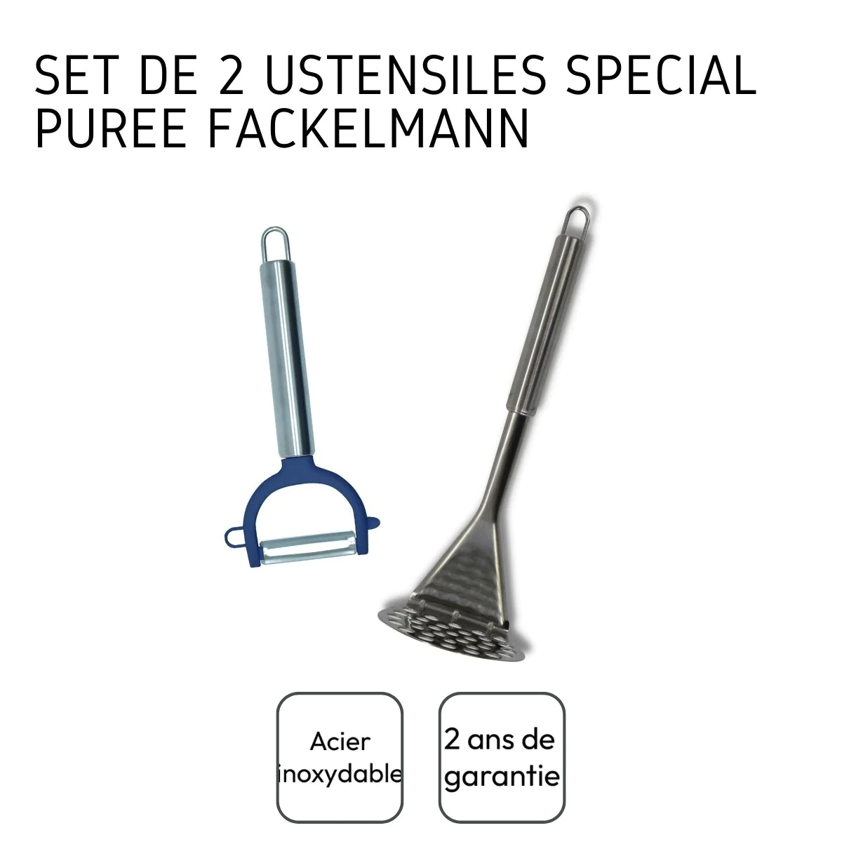 Ensemble de 2 ustensiles spécial purée Elemental Fackelmann