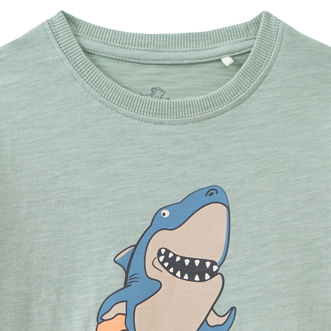 Topolino Jungen T-Shirt mit Hai-Print mintgrün