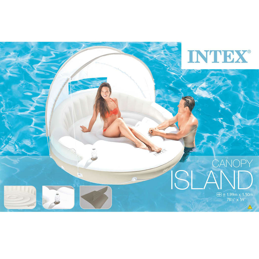 Salon flottant avec auvent 199x150 cm 58292 eu