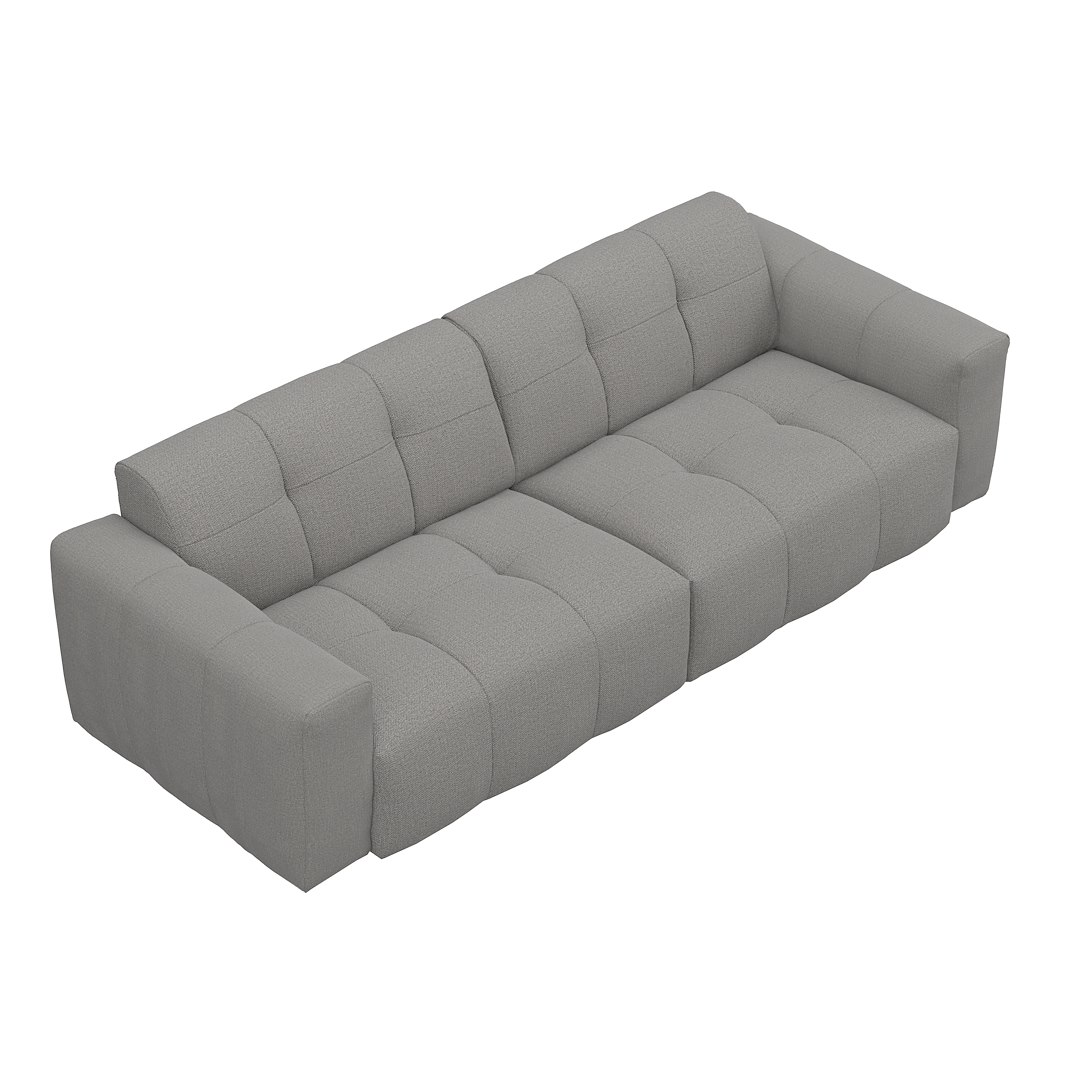 Chess 3-seter I Tekstil Marsel 72 Light Grey