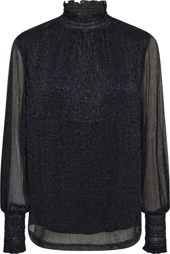 Mos Mosh MMXimena Glam LS blouse Salute navy