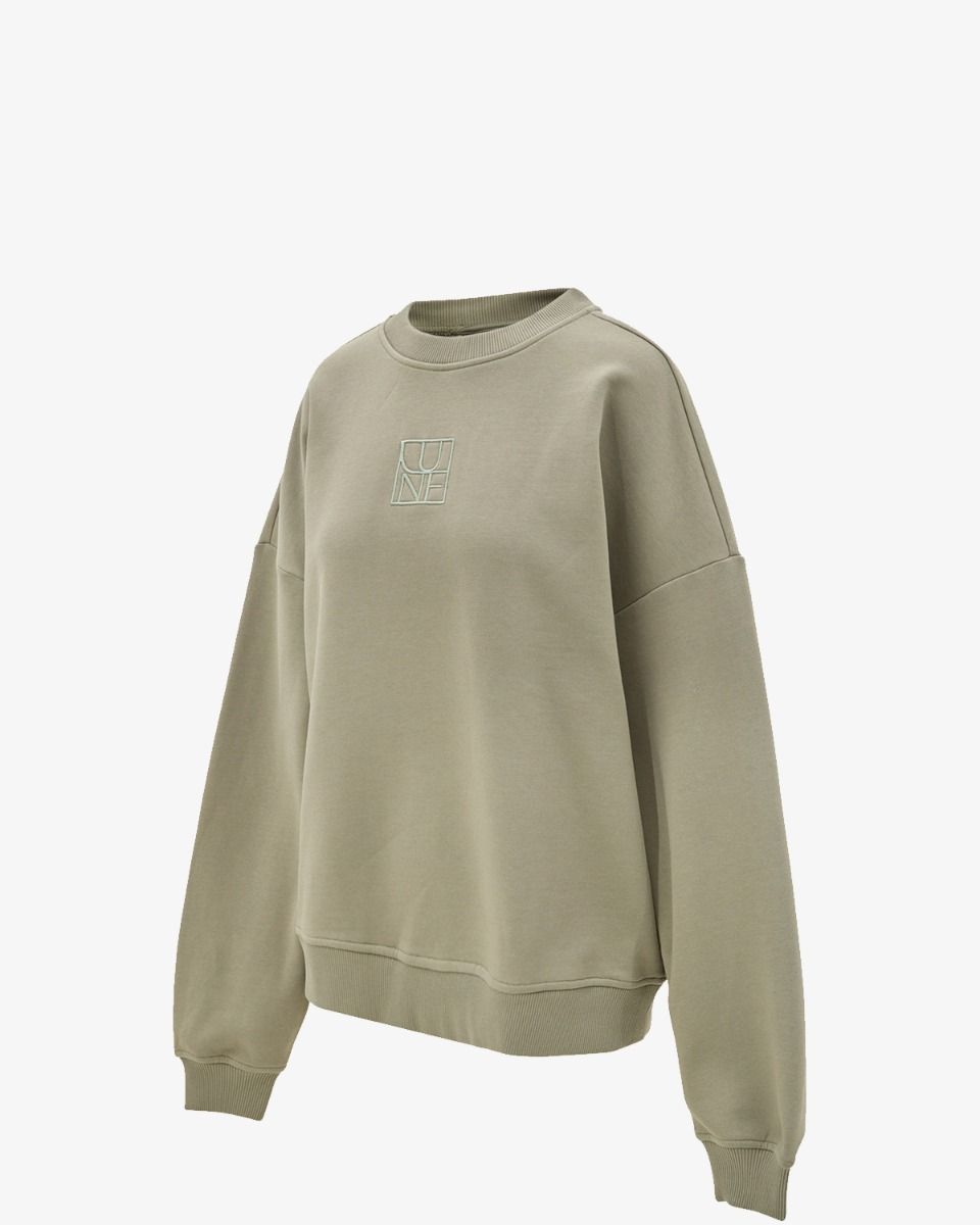 Lune Active Zany Oversized Sweatshirt Groen Damessweater
