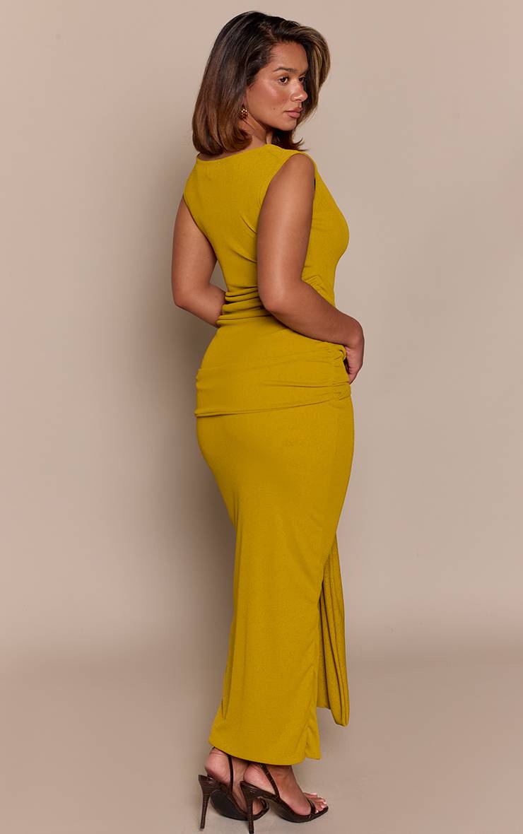 Robe Maxi Moulante À Détail Drapé Pelure D'oignon